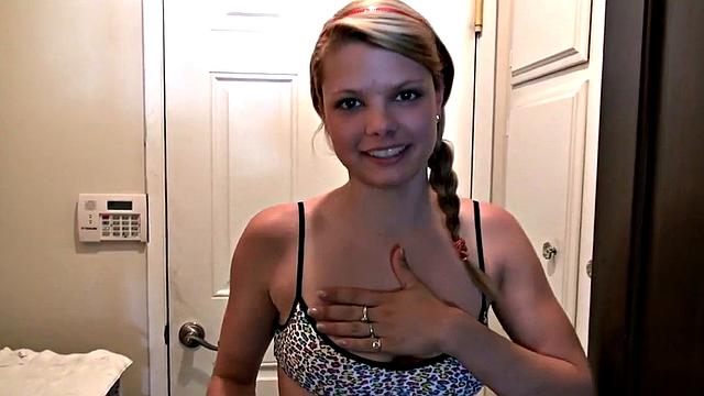 Little Taylor Laundry while Masturbate with Sex toys