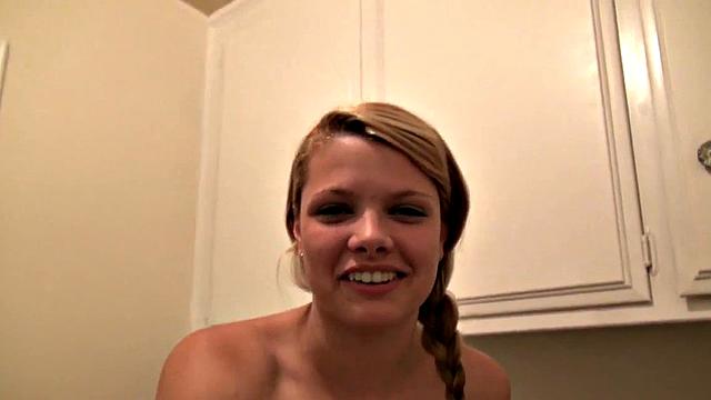 Little Taylor Laundry while Masturbate with Sex toys