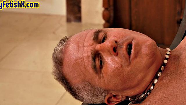 Sinful gaydaddy fisted in church by DILF with gloved fist