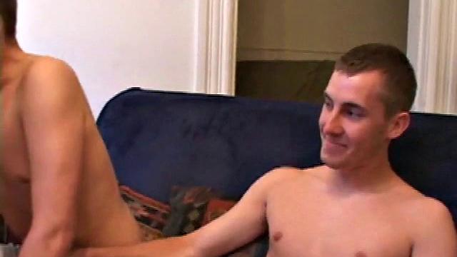 When two boys hook up with a hot gay boy, you know it's going to be fun to watch. Casey Morgan talks Kiefer Foxx into exchanging hand jobs and even a kiss or two.