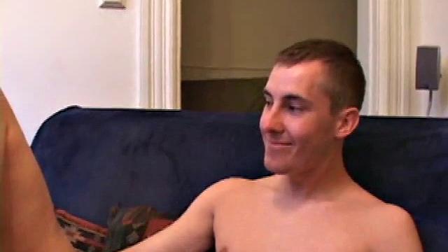 When two boys hook up with a hot gay boy, you know it's going to be fun to watch. Casey Morgan talks Kiefer Foxx into exchanging hand jobs and even a kiss or two.