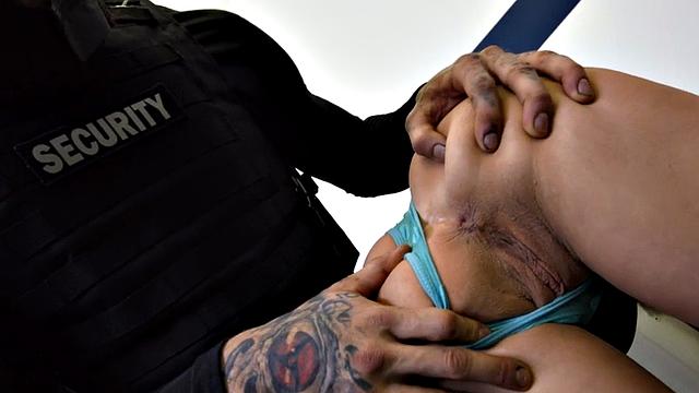 Bi police patrol couple fuck a guy FMM