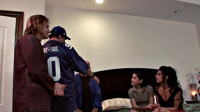 Lesbian watches wife get fucked by a porn stud