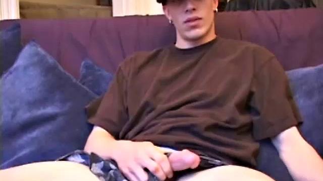 In this solo, young Shane invites us to watch him during his usual jack off routine. He fondles himself through his shorts, before giving us a look at what's growing inside.