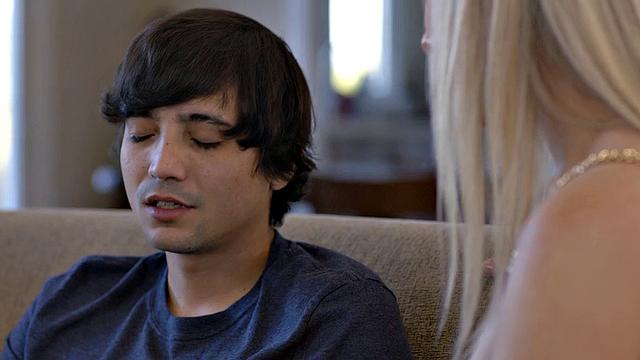 Caring stepmom rides stepson