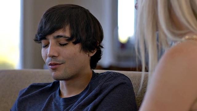 Caring stepmom rides stepson