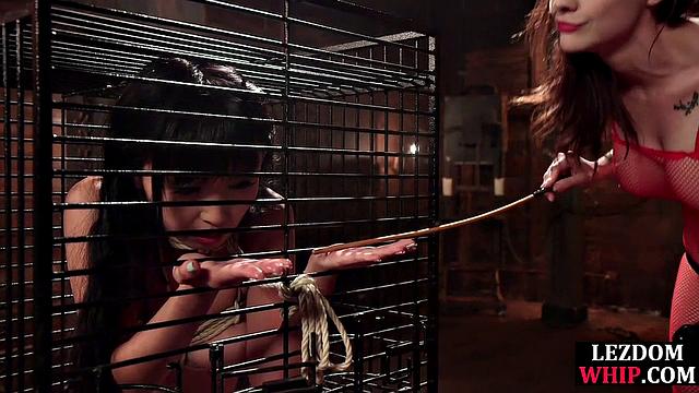 Sub asian strapon fucked