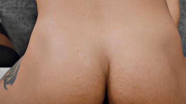 Solo eager jock wanking his cock while fingering his butt