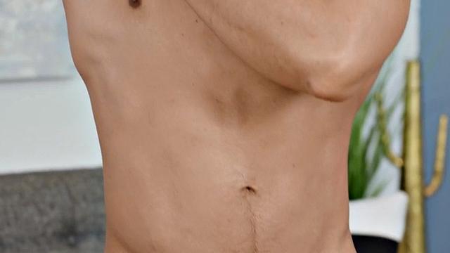 Solo eager jock wanking his cock while fingering his butt