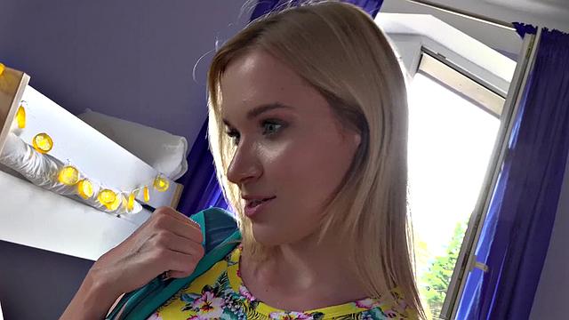 Tattooed slut takes it from behind in a wild fuck session at the hostel