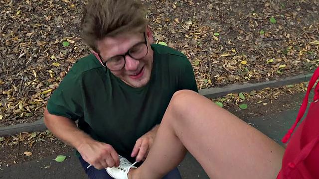 Tattooed slut takes it from behind in a wild fuck session at the hostel