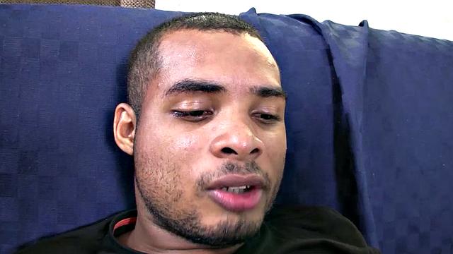 Manny hooks up with masculine Latino Agustin and shakes with anticipation for what he's about to experience. His man wastes no time giving Manny's Latin ass a rim job.