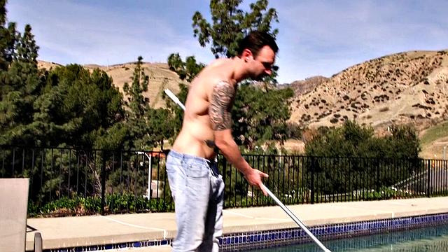 Mom gets ass-fucked by the pool attendant