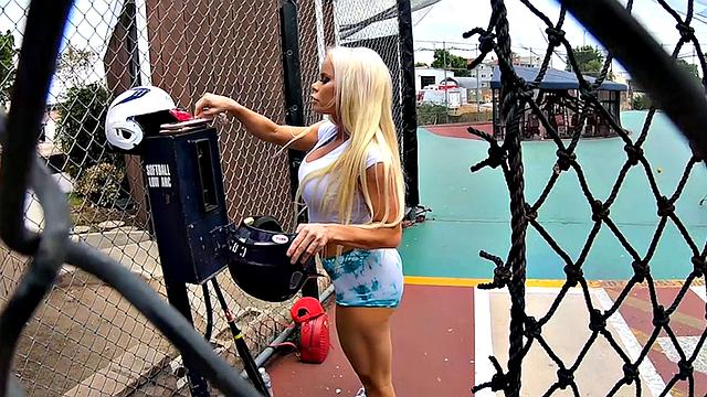 Sticky Baseball Babe