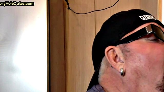 Mature cocksucker gloryhole fucked in homemade closeup