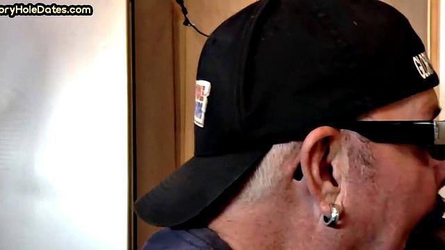 Mature cocksucker gloryhole fucked in homemade closeup