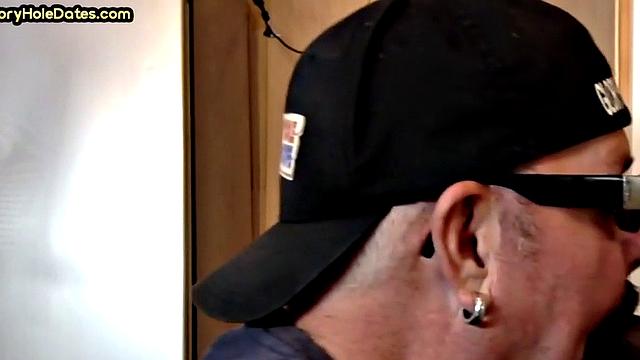 Mature cocksucker gloryhole fucked in homemade closeup