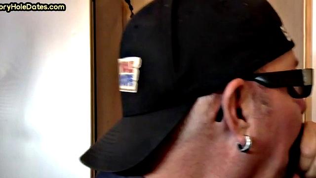 Mature cocksucker gloryhole fucked in homemade closeup