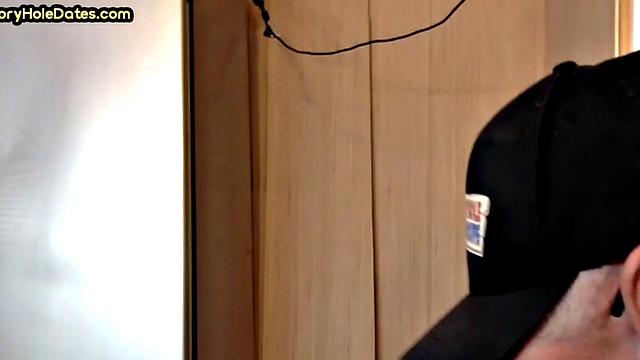 Mature cocksucker gloryhole fucked in homemade closeup