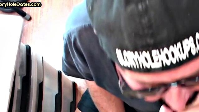 Mature cocksucker gloryhole fucked in homemade closeup
