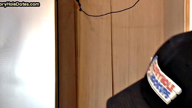 Mature cocksucker gloryhole fucked in homemade closeup