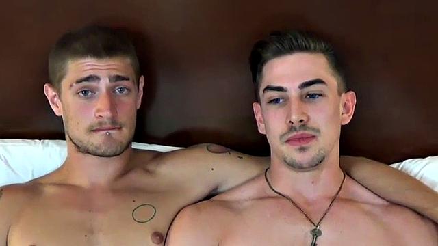 Dirty tattooed guy fucked in anal by nice fucker