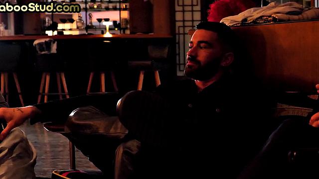 Taboo college twink in uniform sucks stepbro's cock 