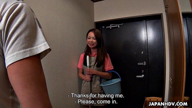 Cleaning lady Nanako Misaki fucked deeply