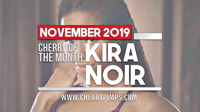 Classy Ebony Kira Noir Enjoys Solo Fingering Tight Pussy