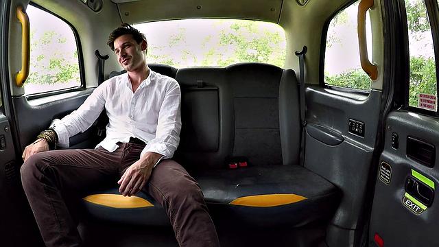Horny couple hire the taxi for sex