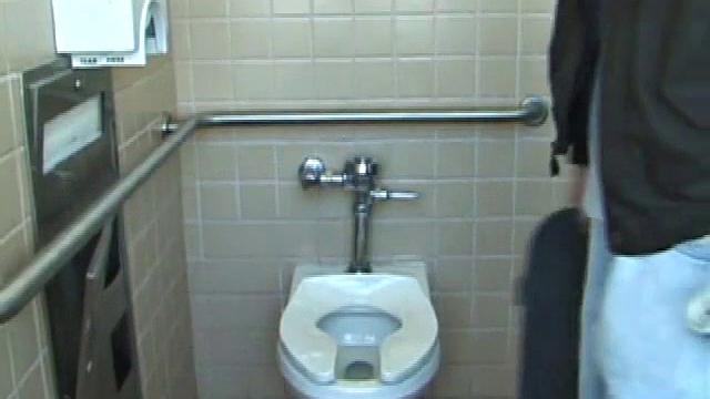 In the men's room, Christian unpacks a stack of porn magazines and flips through the pages, looking for th girl of the moment. Dropping pants and boxers, Christian gets into a firm jerk off, made especially noisy by liberal lubrication.