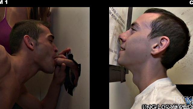 Horny gloryhole Amateur Sucked