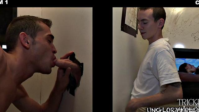 Horny gloryhole Amateur Sucked