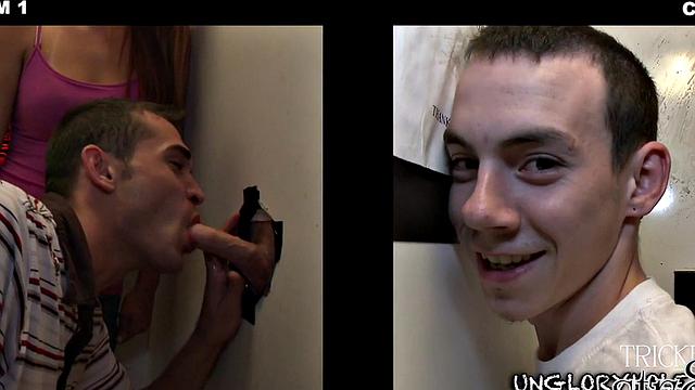 Horny gloryhole Amateur Sucked