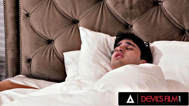 DEVILS FILM - Stunning MILF with Big Tits Gets Her Sweet Asshole Pounded By Stepson