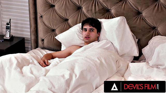 DEVILS FILM - Stunning MILF with Big Tits Gets Her Sweet Asshole Pounded By Stepson