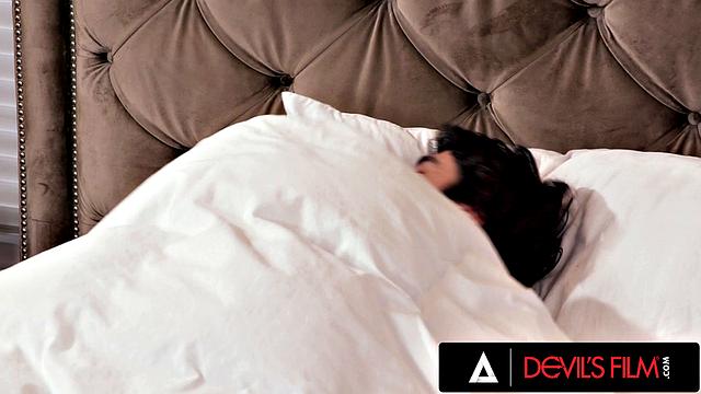 DEVILS FILM - Stunning MILF with Big Tits Gets Her Sweet Asshole Pounded By Stepson