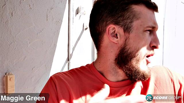 Maggie Green: Bikini Babe Takes Brick