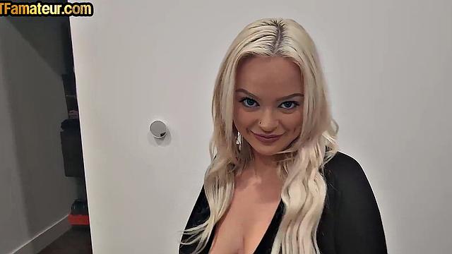 Cheating babe banged in POV while on the phone