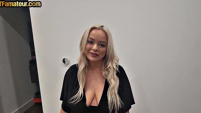 Cheating babe banged in POV while on the phone