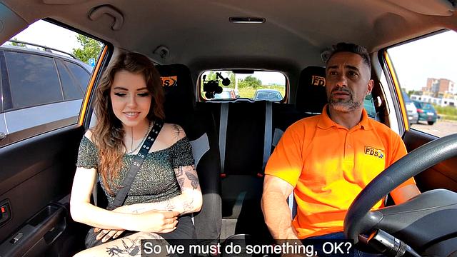 Public babe fucked by stiff fucker in wet pussy