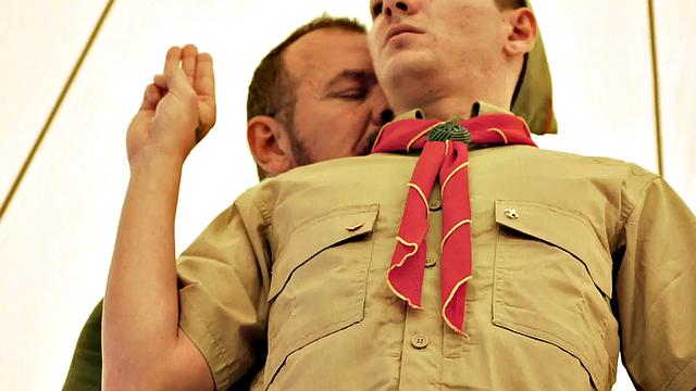 21yo scout doggystyled in public by DILF before receiving cumshot