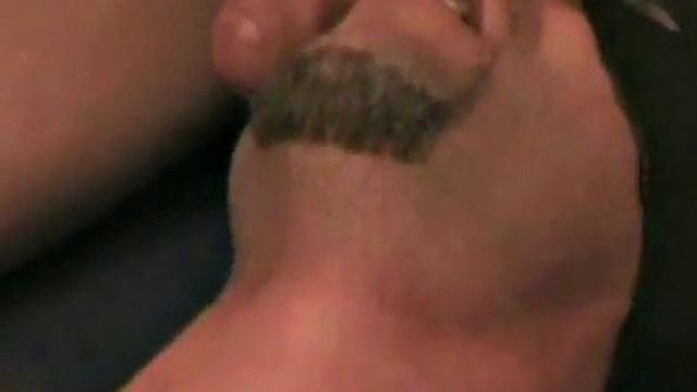 Masked German fucked and fisted in threesome till cumshot