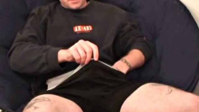 Chris is not quite sure which path to follow. He has a girlfriend, but is open to doing a shoot with another guy and suck his dick. He gets naked and oils up his cock. Then he starts stroking for the camera.