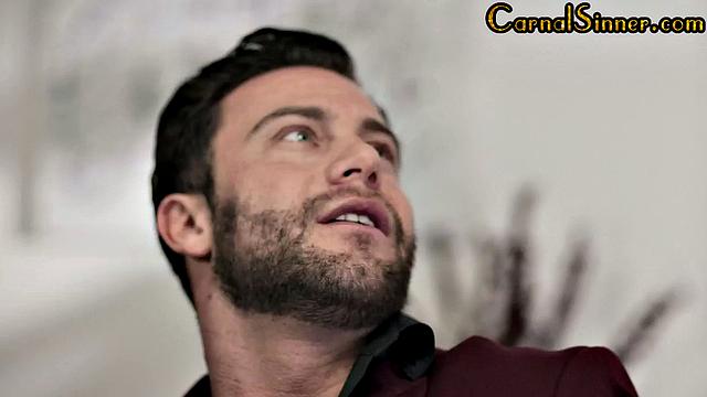 Naughty babe bouncing on lover's dick