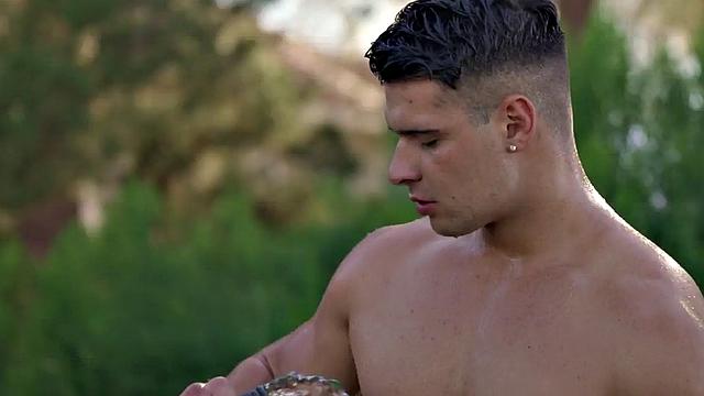 Gay dirty dude loves fucking wildly in anal hole