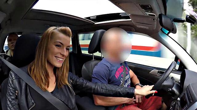 HUNT4K. For cash dazzling nymph has outdoor sex with rich stranger