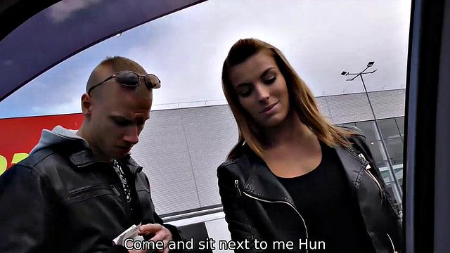 HUNT4K. For cash dazzling nymph has outdoor sex with rich stranger