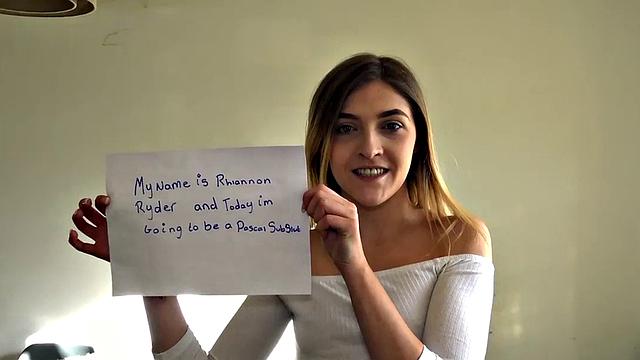 Young cutie Rhiannon Ryder gets ravaged