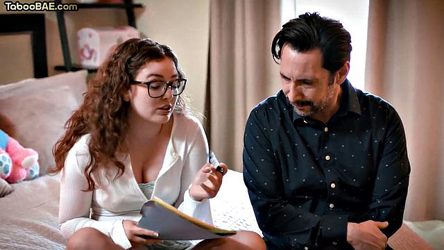 21yo petite babe rides DILF